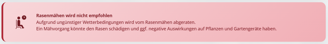 MFI Gesamtstatus BLOCK mit niedrigem Index-Score und roter Statusanzeige